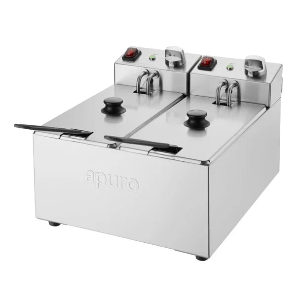 Apuro Double Fryer 2x3Ltr
