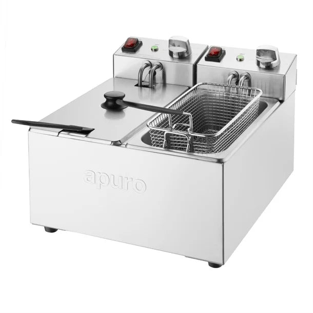 Apuro Double Fryer 2x3Ltr