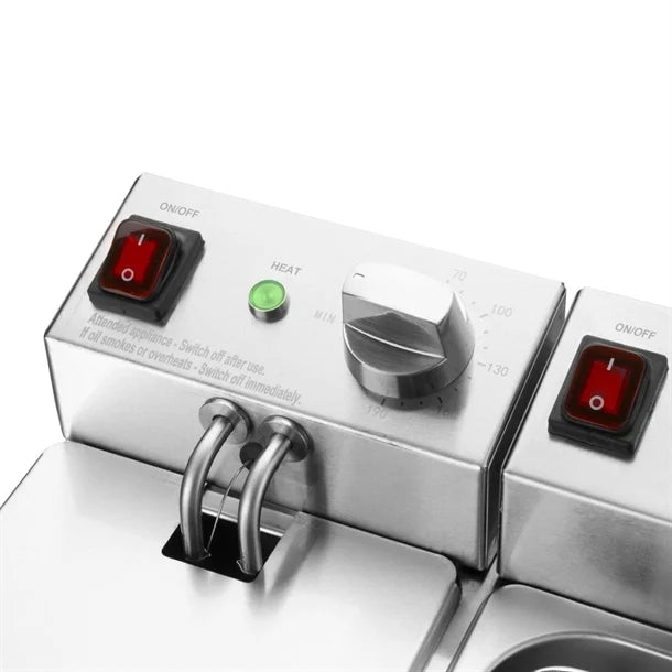 Apuro Double Fryer 2x3Ltr