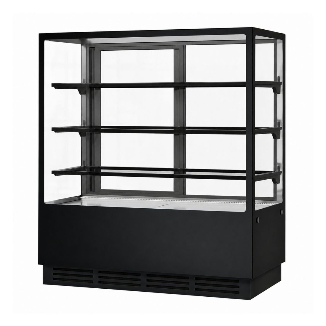 Bonvue Noir Prime 1200mm 3 Shelves Square Cake Display Cabinet CVS120-3B - Whisk Hospitality - CVS120-3B