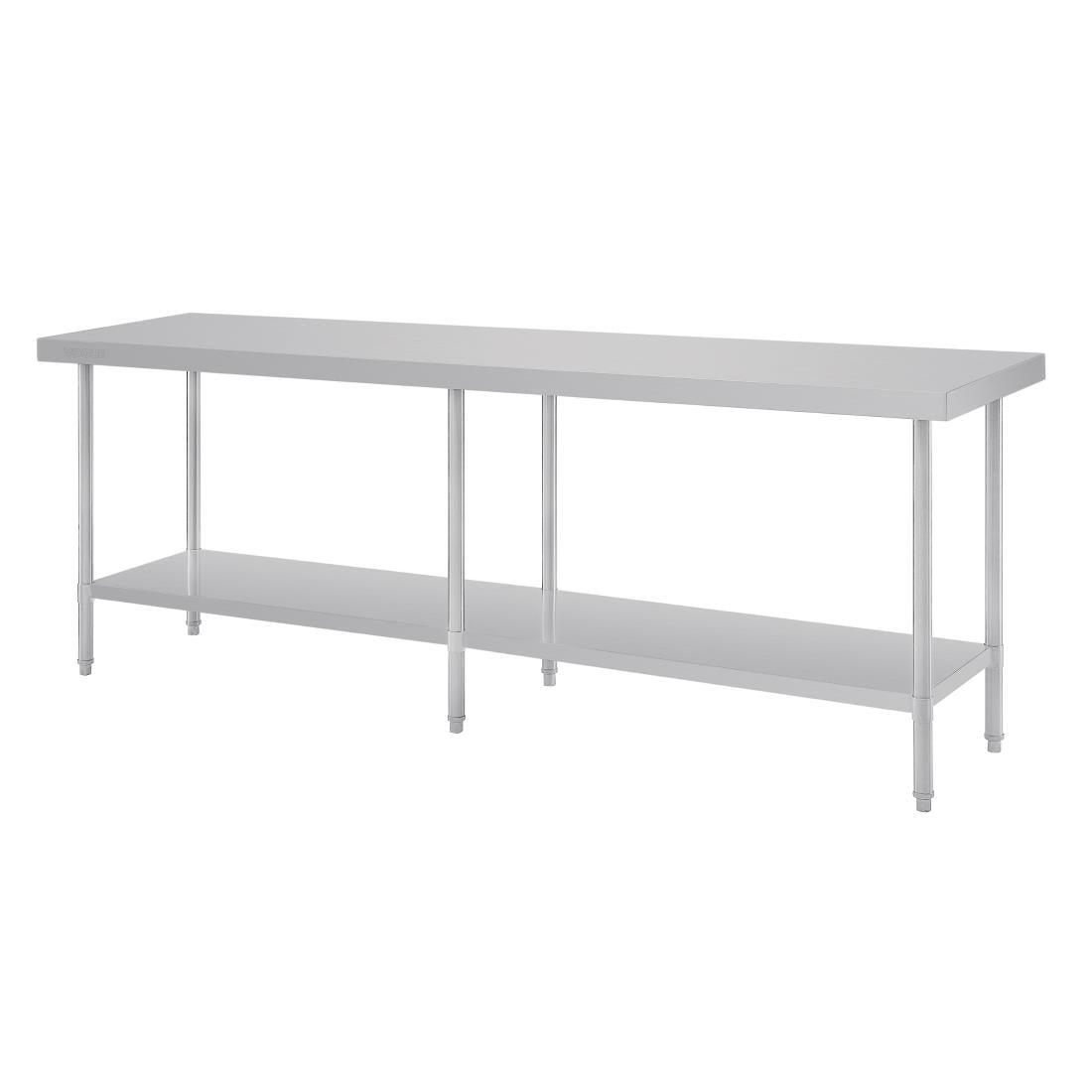 Vogue Premium 304 Stainless Steel Table - 2400x600x900mm DA333