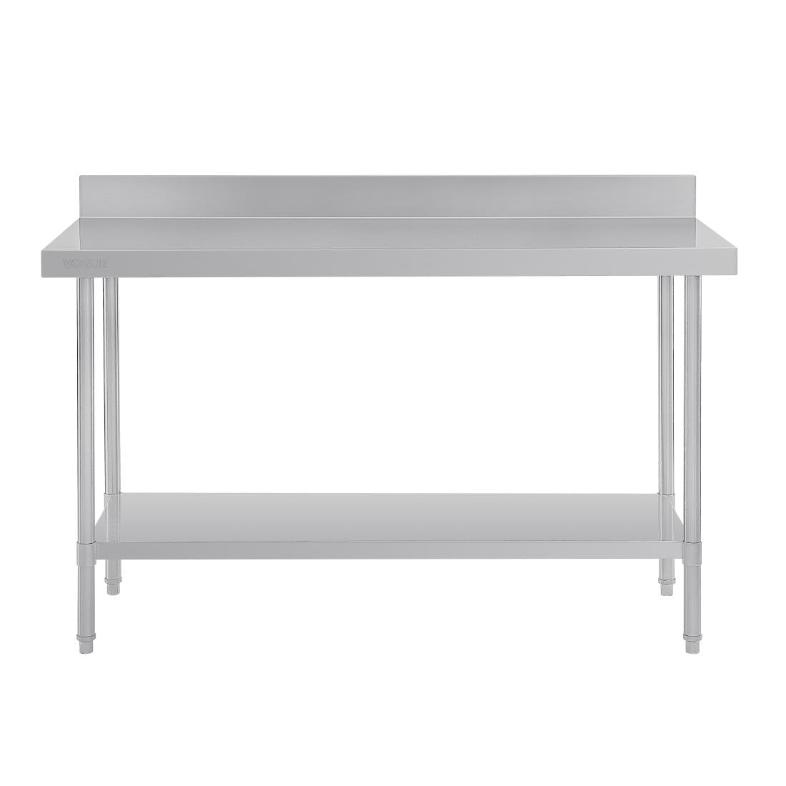 Vogue Premium 304 Stainless Steel Table with Upstand - 1800x600x900mm DA341