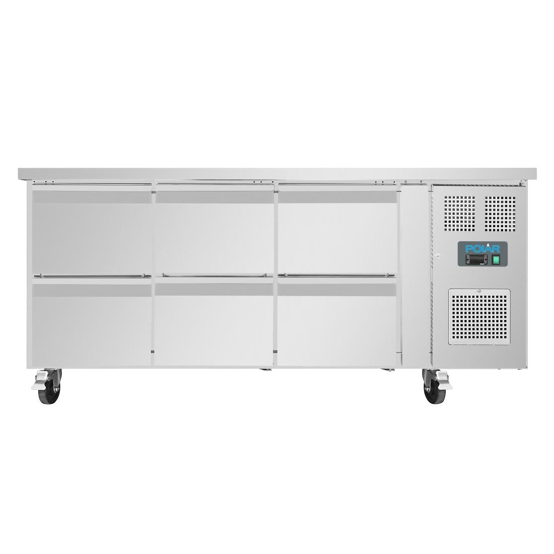 Polar U-Series Six Drawer Gastronorm Counter Fridge DA548-A