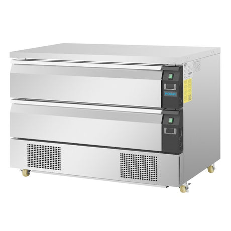 Polar U-Series Double Drawer Counter Fridge Freezer 6xGN