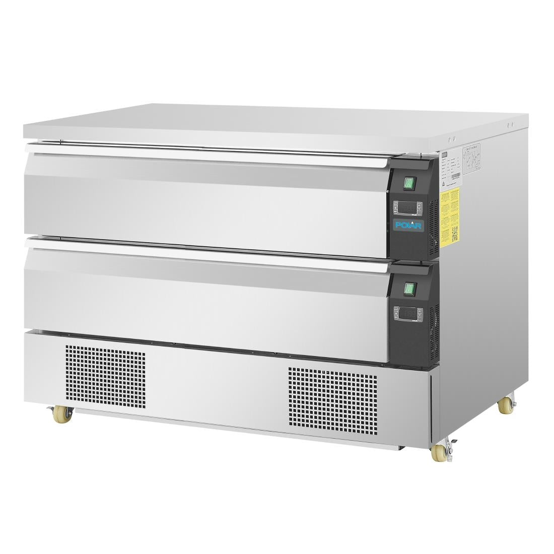 Polar U-Series Double Drawer Counter Fridge Freezer 6xGN DA997-A