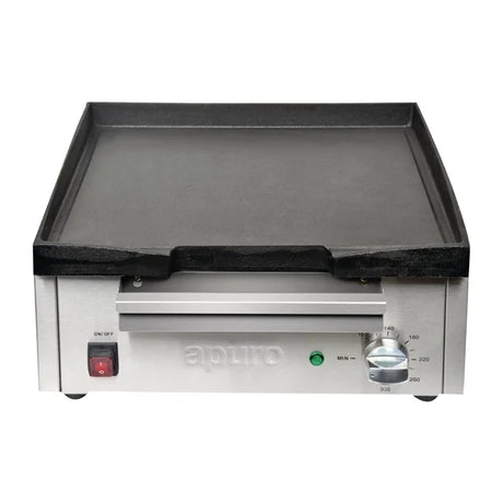 Apuro Large Cast Iron Countertop Electric Griddle