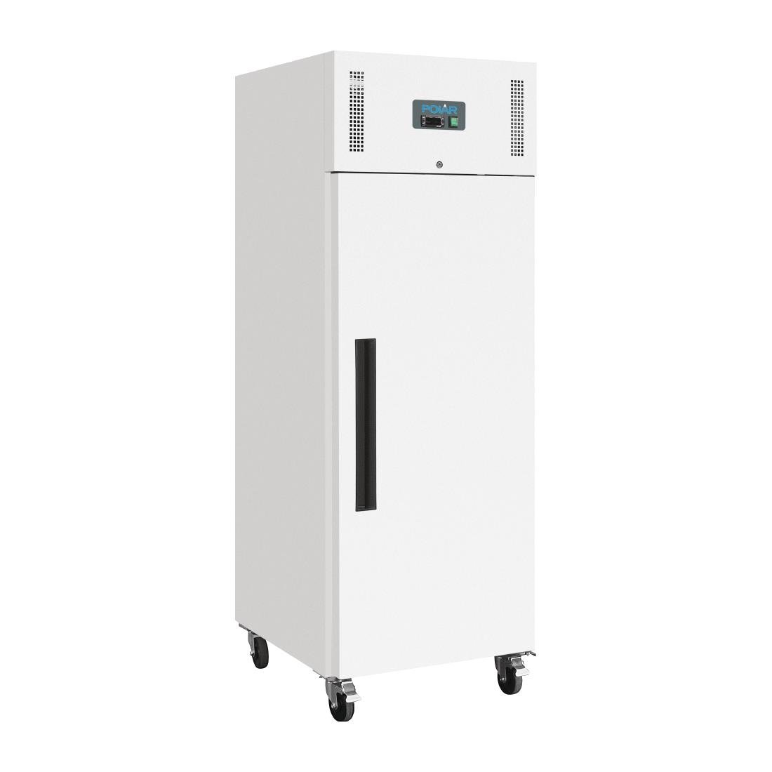 Polar Gastro Refrigerated Single Door Upright White Exterior - 600Ltr