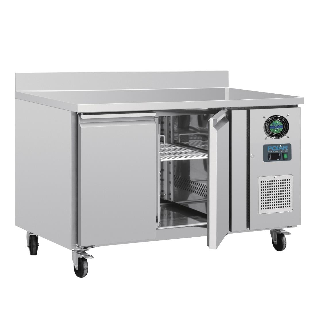 Polar U-Series Double Door Counter Freezer with Upstand 282Ltr DL916-A