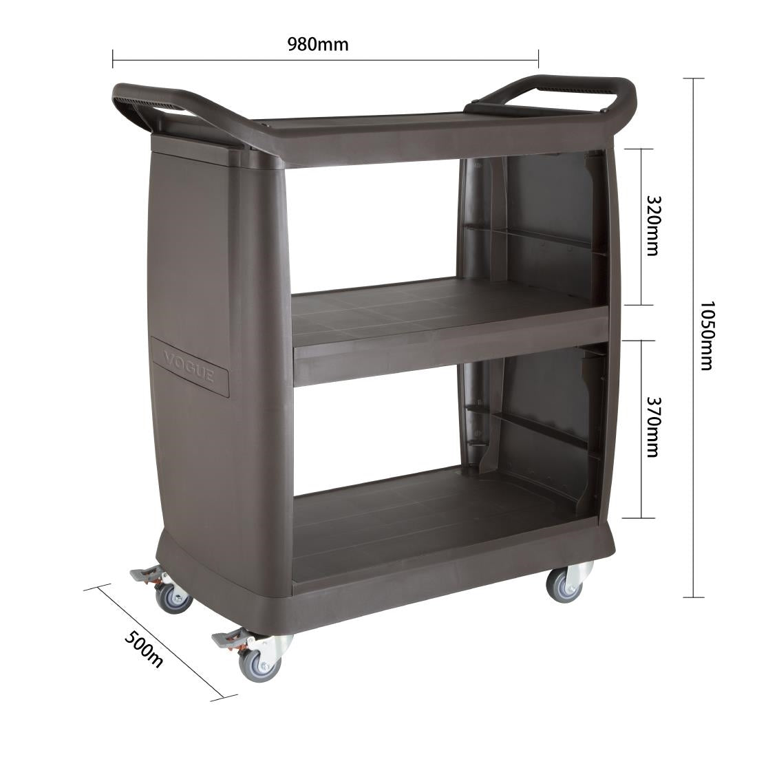 Vogue Polypropylene Trolley - 980x505x1050mm DN585