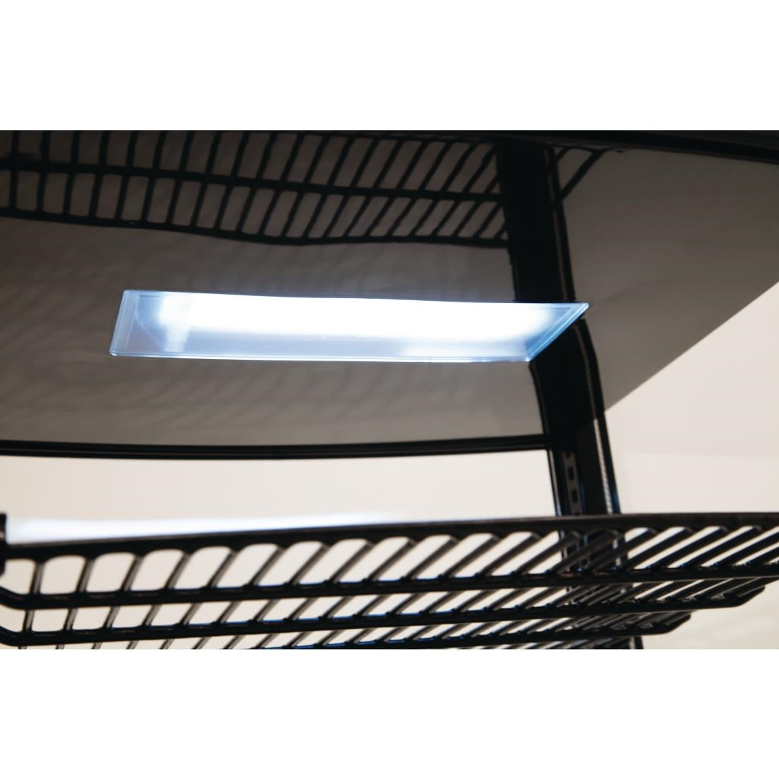 Polar C-Series Energy Efficient Curved Door Display Fridge Black 86Ltr