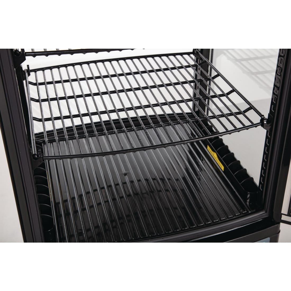 Polar C-Series Energy Efficient Curved Door Display Fridge Black 86Ltr