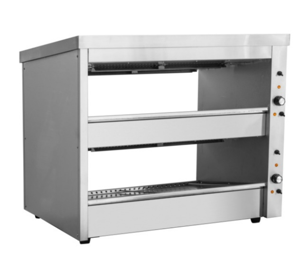 Benchstar 1000mm 2 Shelves Hot Food Display Warmer EHW-100 - Whisk Hospitality - EHW-100