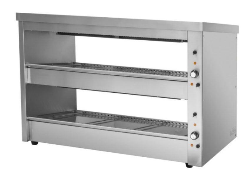 Benchstar 1200mm 2 Shelves Hot Food Display Warmer EHW-120 - Whisk Hospitality - EHW-120