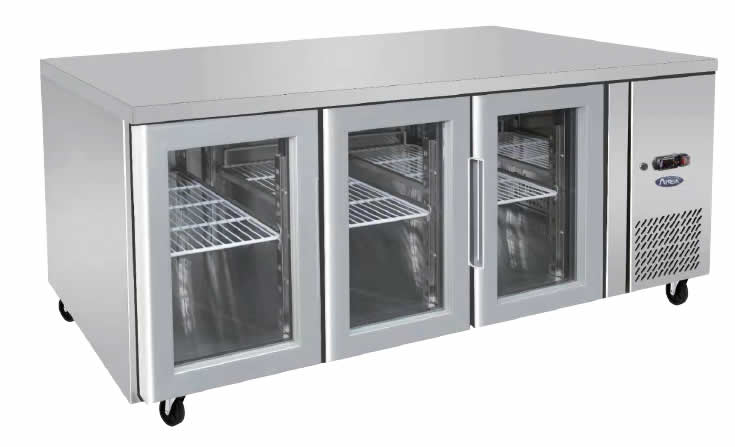Atosa GLASS THREE DOOR COOLING FRIDGE TABLE 1795 MM EPF3731