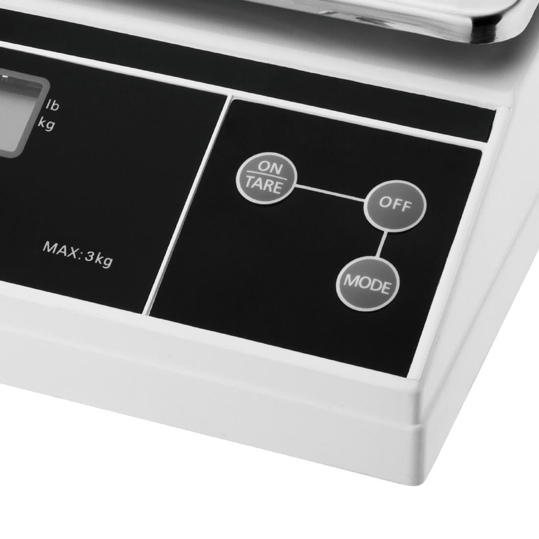 Vogue Digital Platform Scale (Not Gov Stamped) 3kg Grad. 1g kg/lbs F177-A