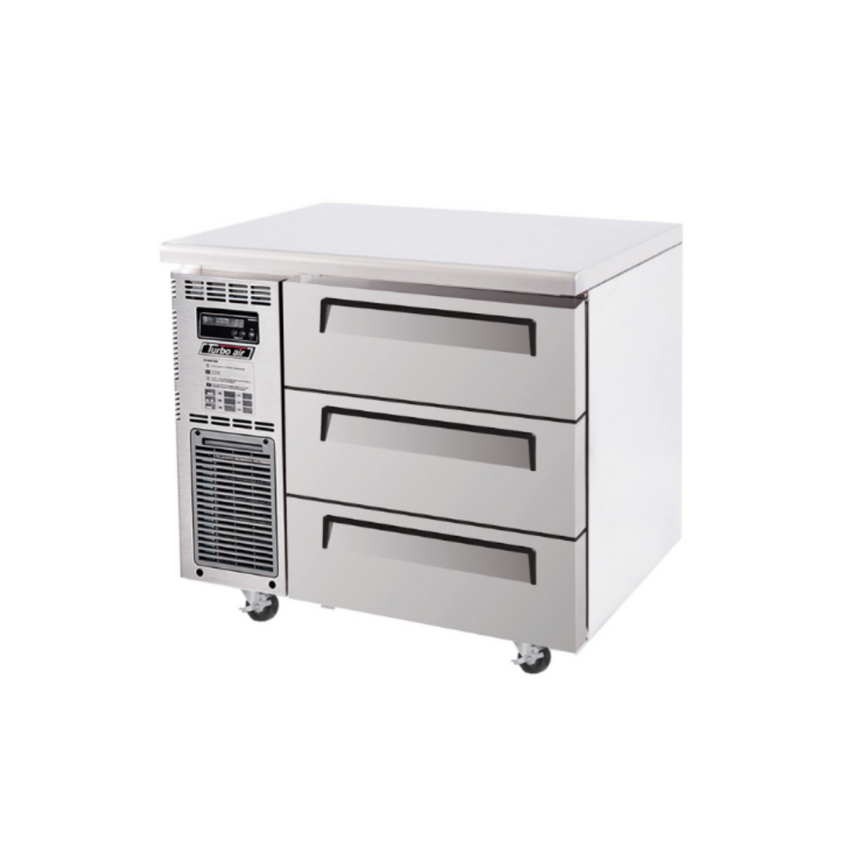 Turbo Air 3 Drawer Undercounter Freezer 900mm KUF9-3D-3-N - Whisk Hospitality - KUF9-3D-3-N