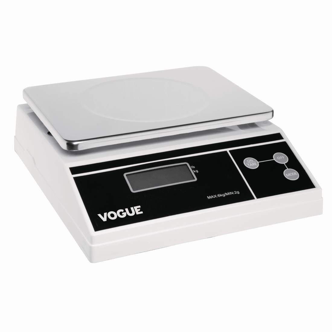 Vogue Digital Platform Scale (Not Gov Stamped) 6kg Grad 2g kg/lbs FS486-A