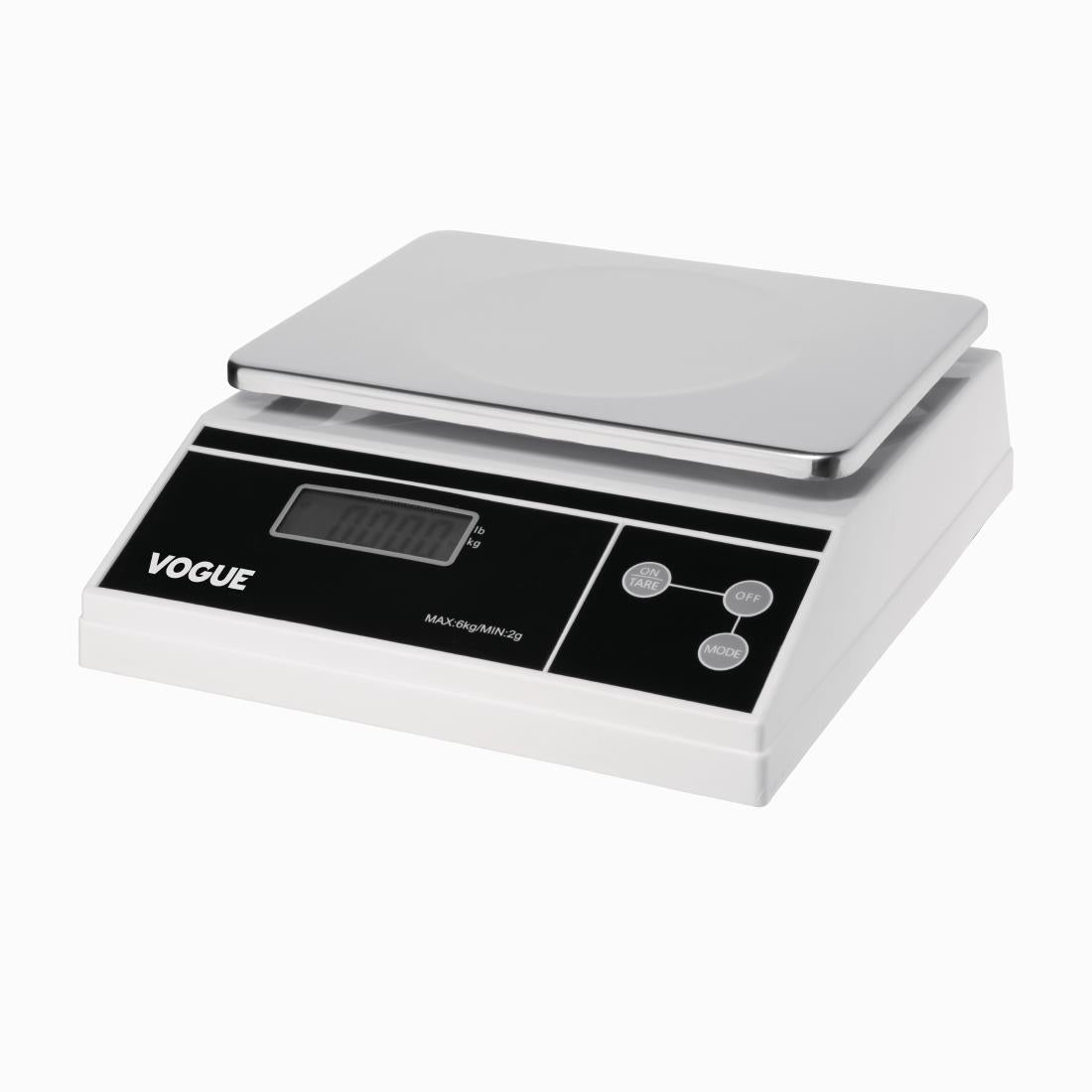 Vogue Digital Platform Scale (Not Gov Stamped) 6kg Grad 2g kg/lbs FS486-A