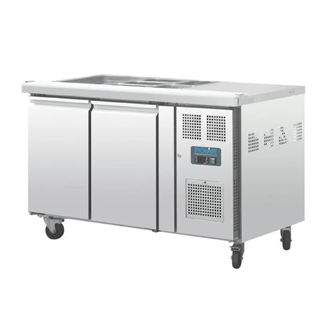 Polar 2 Door Counter Fridge