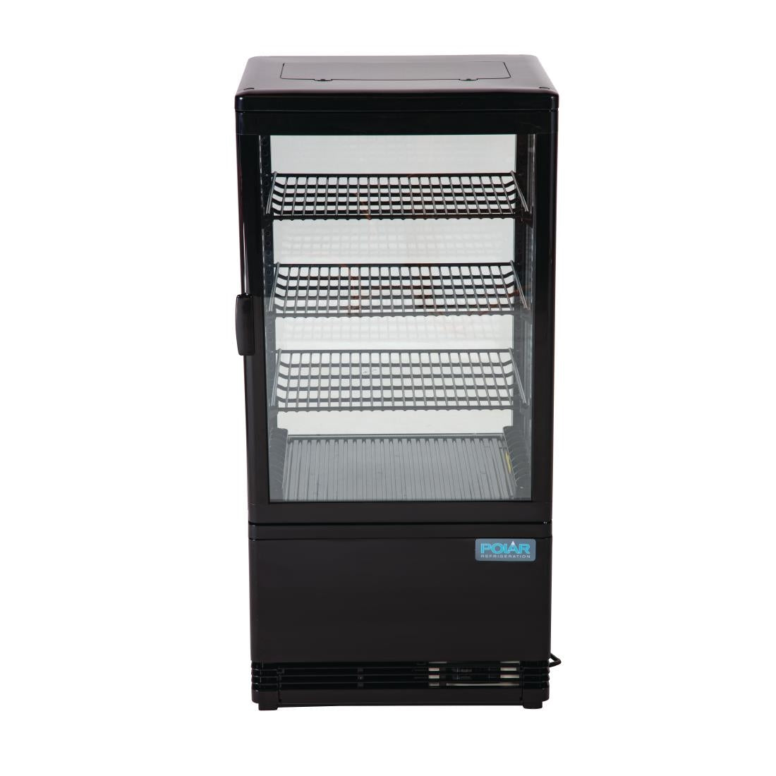 Polar C-Series Energy Efficient Display Fridge Black 68Ltr