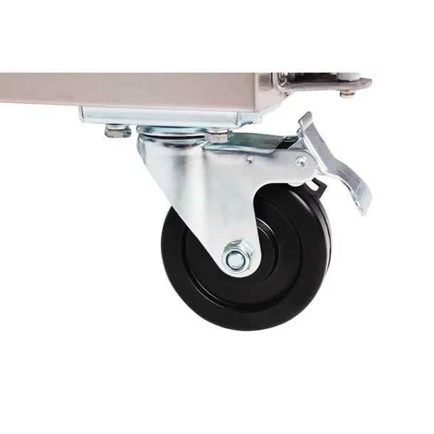 Polar U-Series Triple Door Counter Fridge with Upstand - 417Ltr