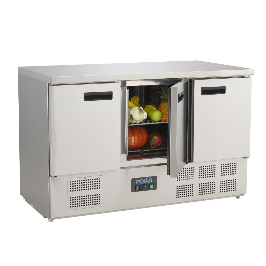 Polar G-Series Triple Door Counter Fridge 368Ltr G622-A