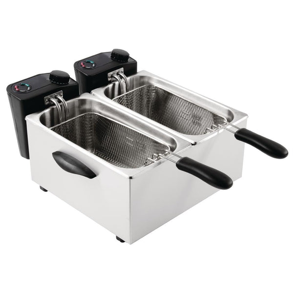 Caterlite Light Duty Fryer - 2x3.5Ltr - 2x2.2kW GG199-A