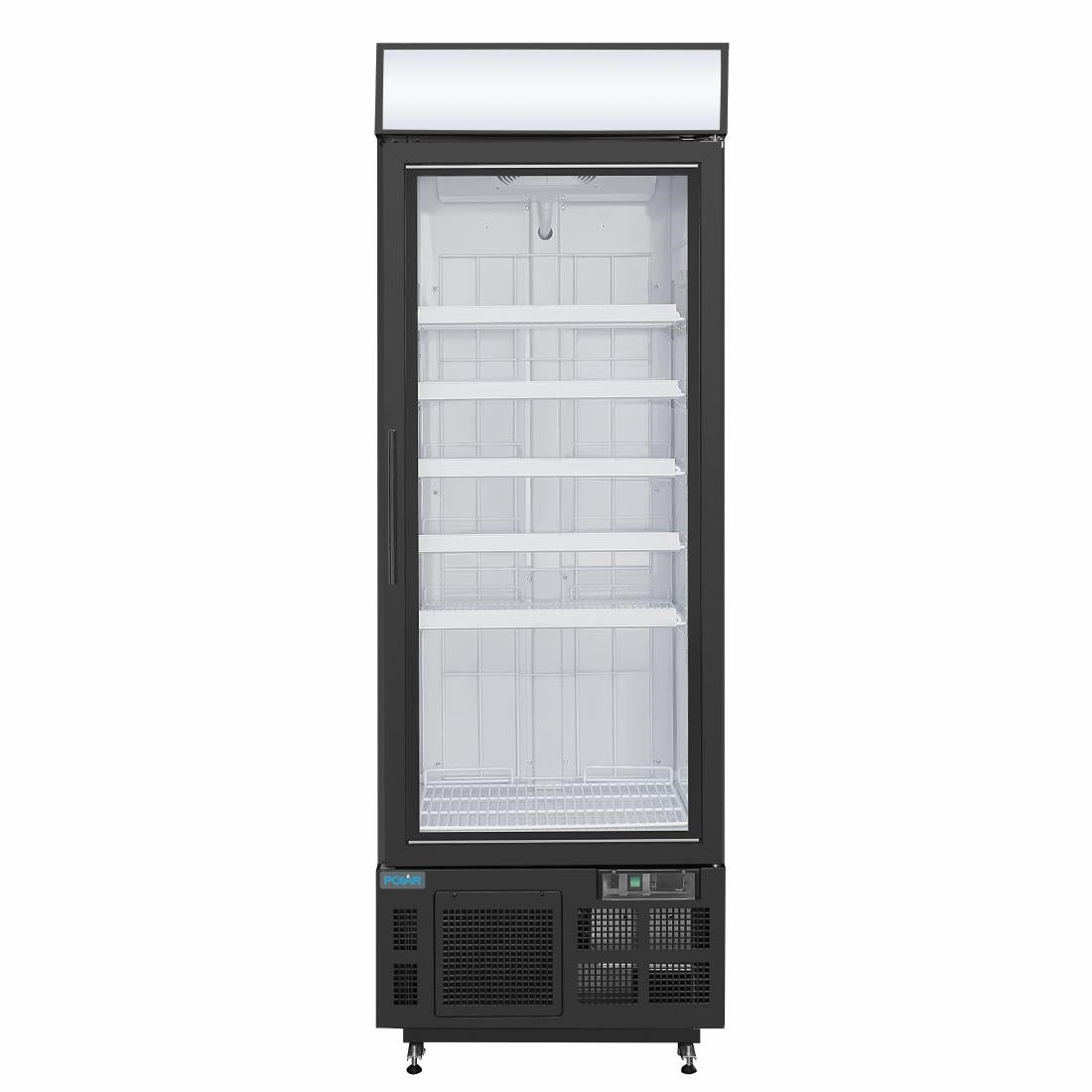 Polar G-Series Upright Display Freezer Black - 412Ltr