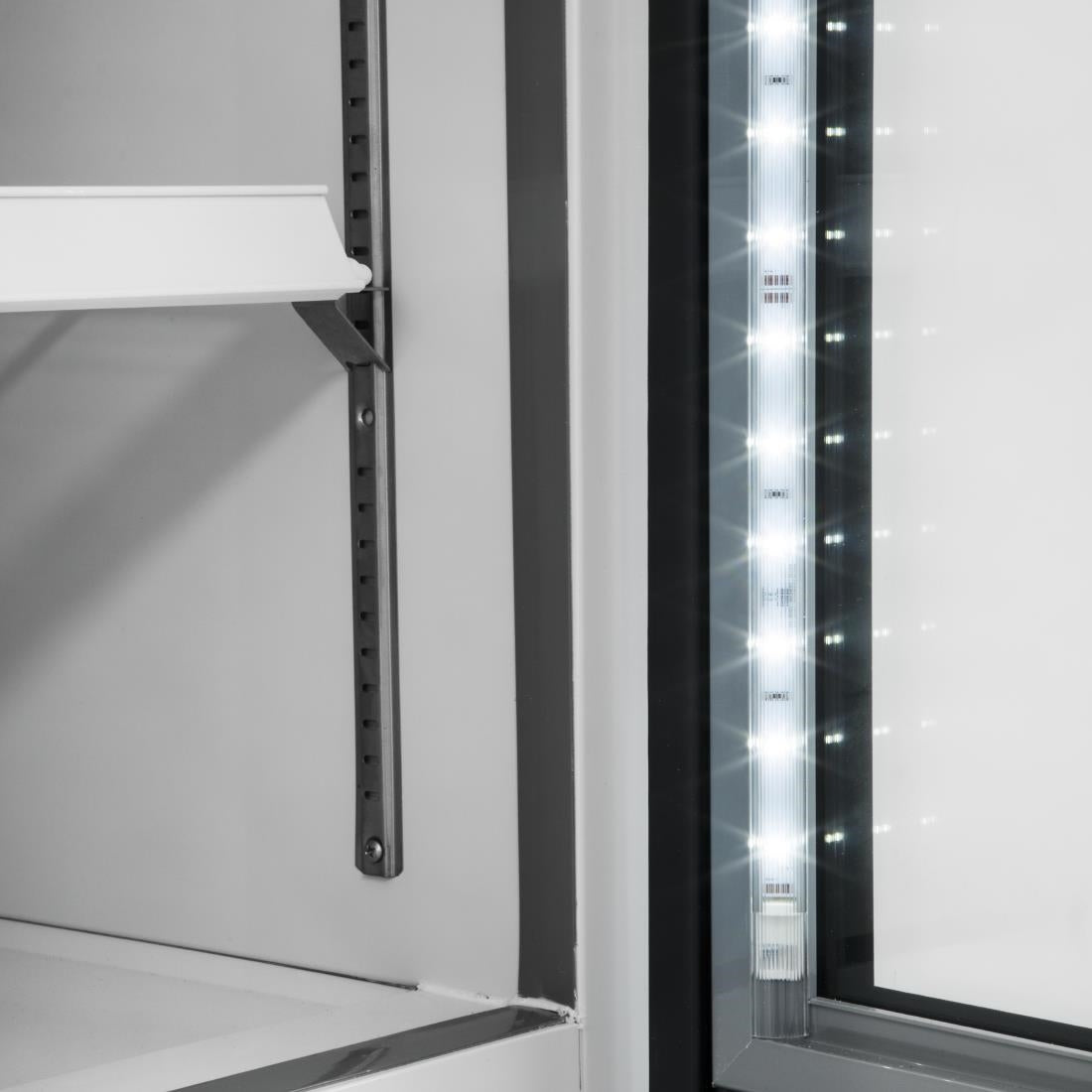 Polar G-Series Upright Display Freezer White - 920Ltr