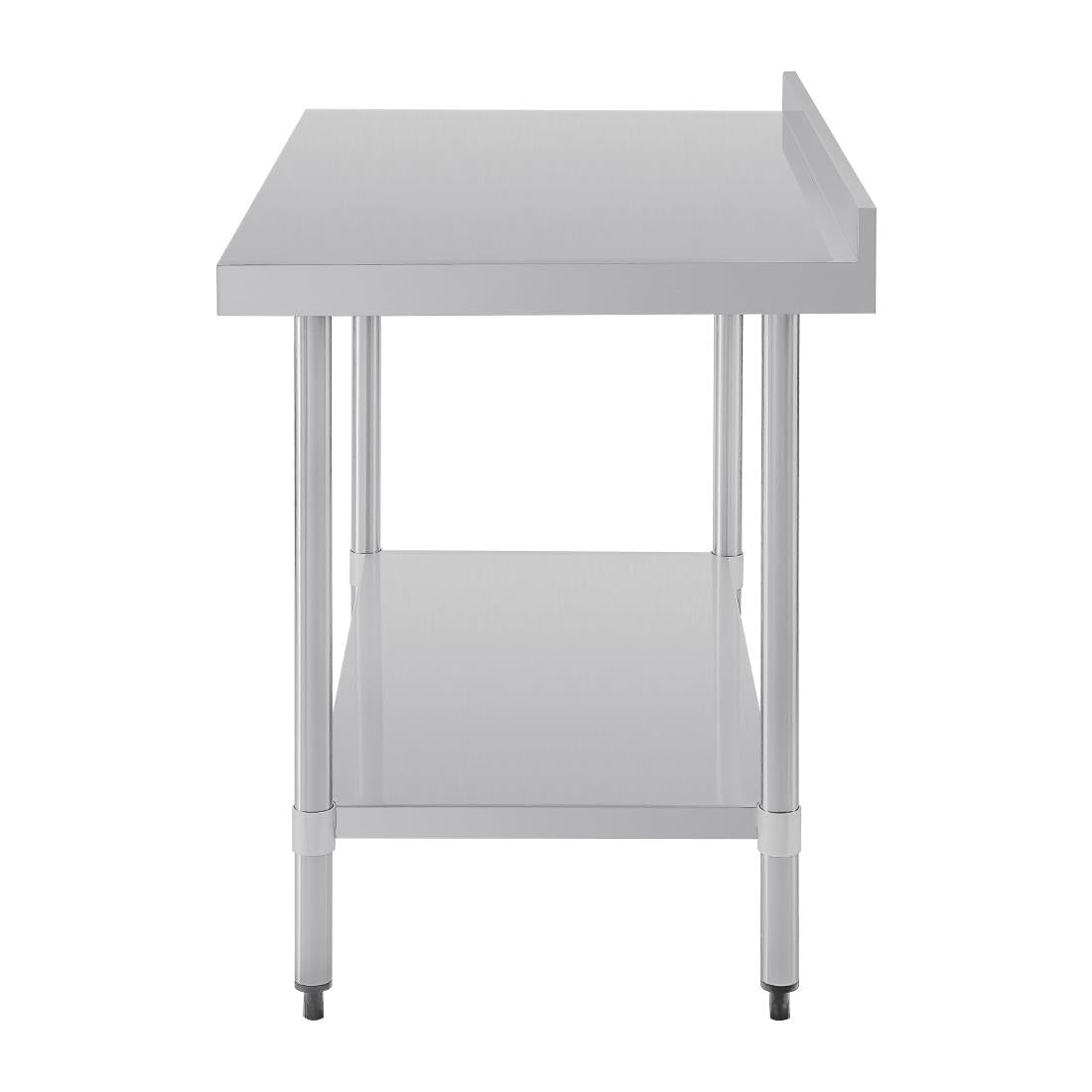 Vogue Table with Upstand St/St - 1200x700x900mm 47 1/4x27 1/2x35 1/2" GJ507