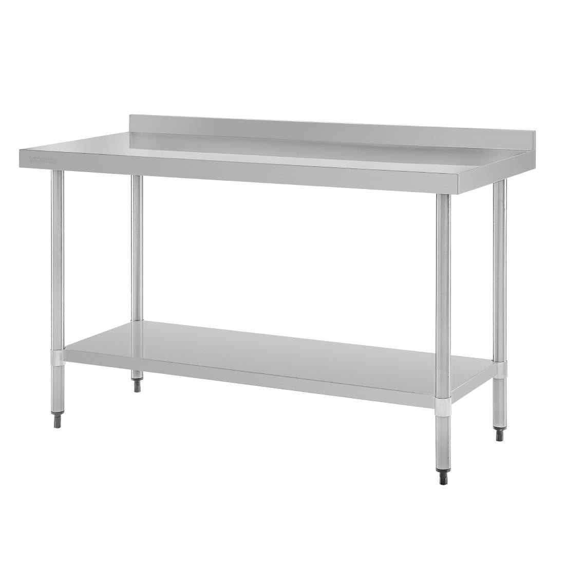 Vogue Table with Upstand St/St - 1500x700x900mm 59x27 1/2x35 1/2" GJ508