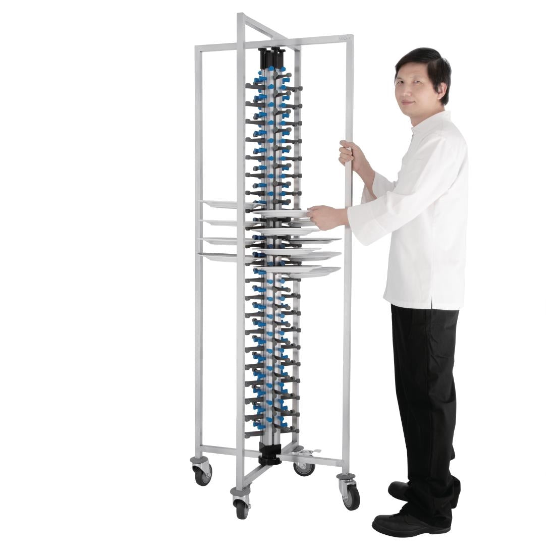 Vogue Mobile Plate Rack (84 Plates) GK978