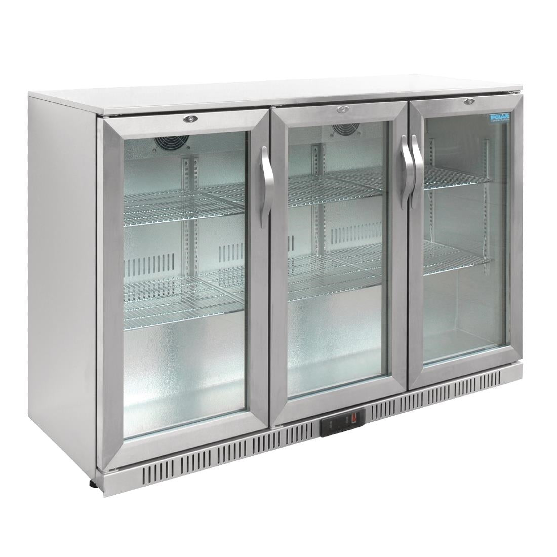 Polar G-Series Back Bar Cooler with Hinged Doors Stainless Steel 330Ltr GL009-A