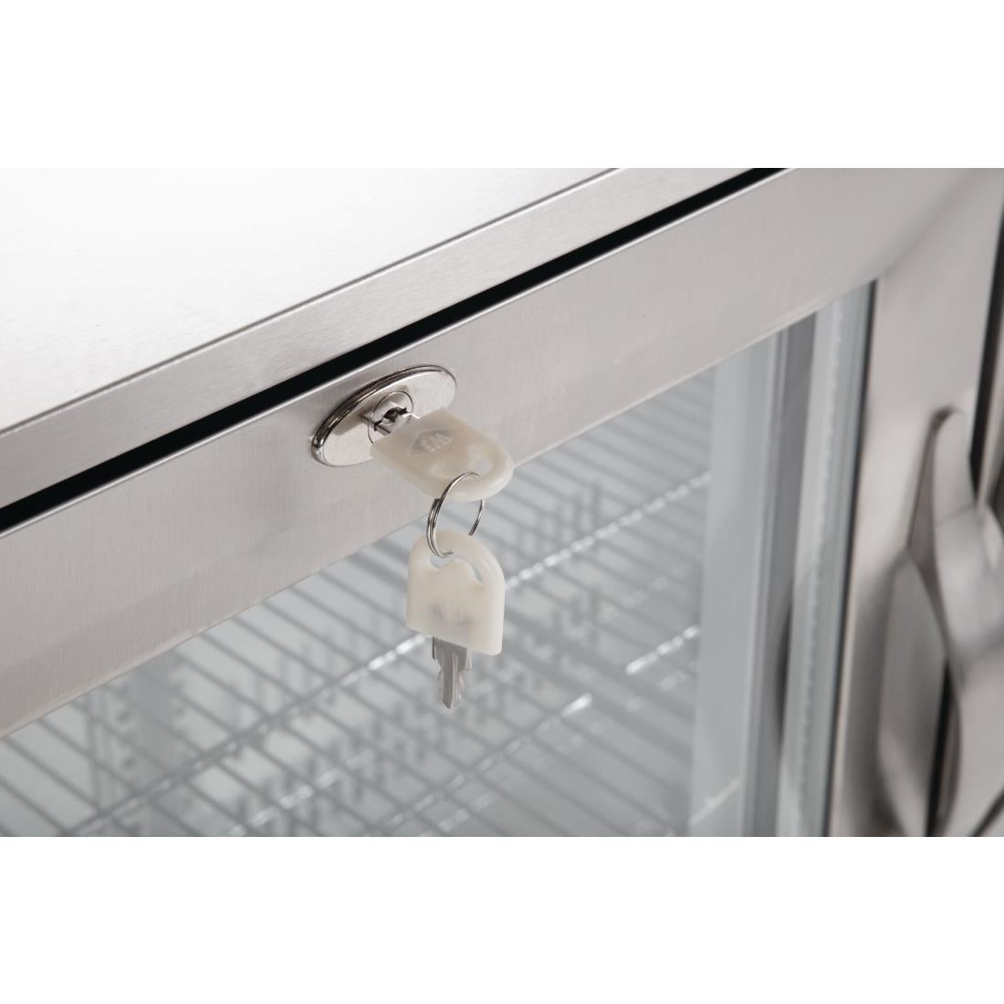 Polar G-Series Back Bar Cooler with Hinged Doors Stainless Steel 330Ltr GL009-A