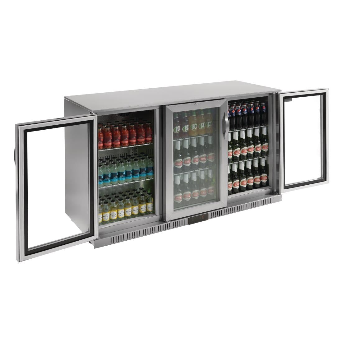 Polar G-Series Back Bar Cooler with Hinged Doors Stainless Steel 330Ltr GL009-A