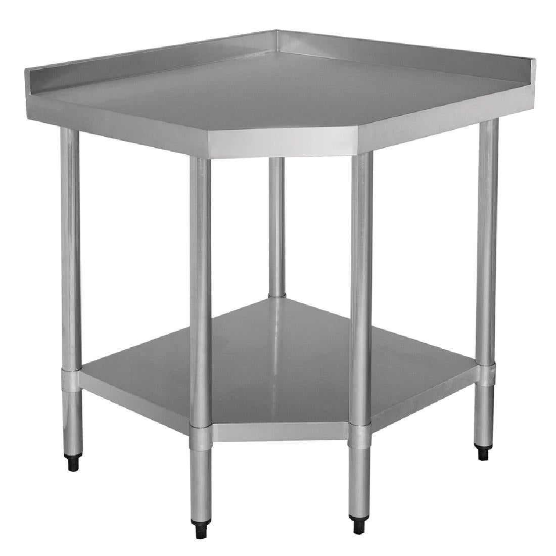 Vogue Corner Table St/St - 960x900x700mm 37 3/4x35 1/2x27 1/2" GL278