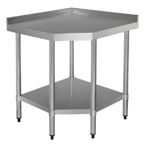 Vogue Corner Table St/St - 960x900x700mm 37 3/4x35 1/2x27 1/2" GL278