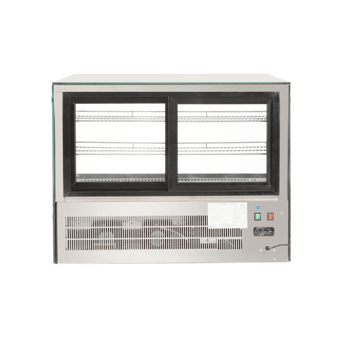 Bonvue Counter top square glass cold food display - GN-900RT