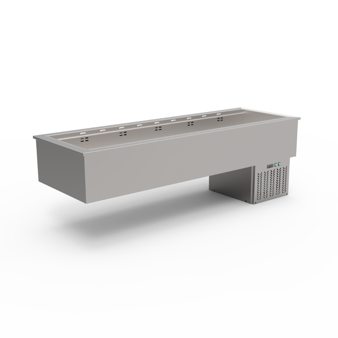 Thermaster 6×GN 1/1 Capacity Ventilated Static Cold Bain Marie Trays GN6-VA - Whisk Hospitality - GN6-VA