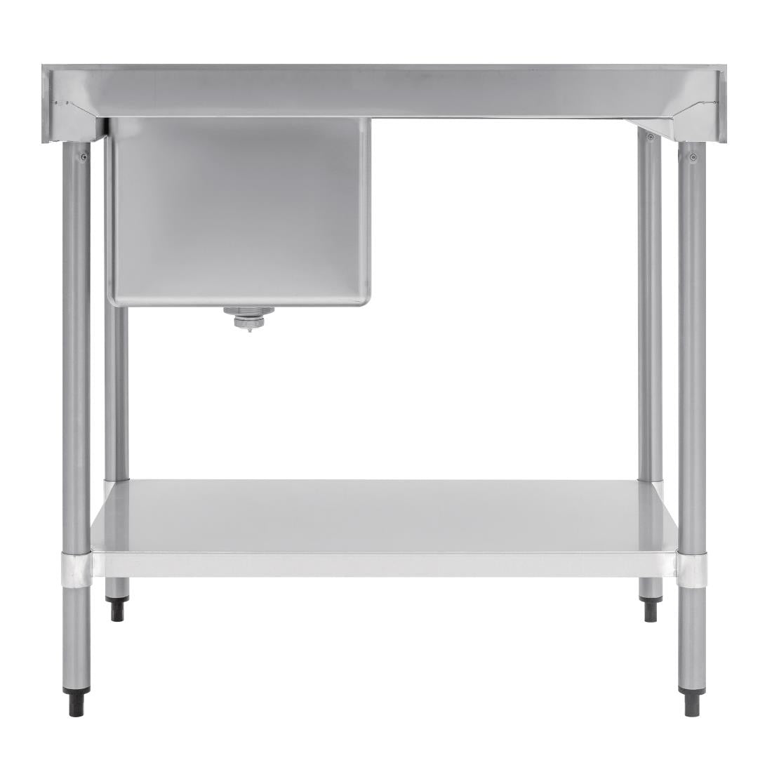 Vogue Single Bowl Sink L/H Drainer - 1000mm x 700mm (90mm Drain) HC913