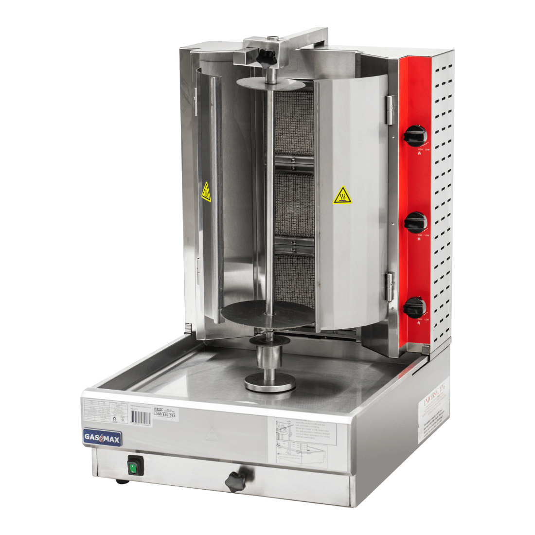 GasMax Semi-automatic 3 Burner LPG Kebab Machine - KB-3LPG