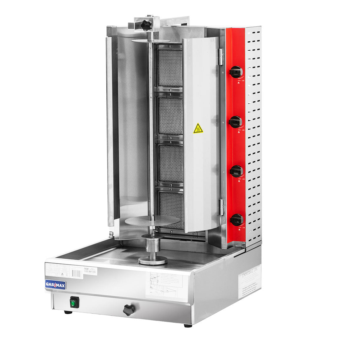 GasMax Semi-automatic 4 Burner NG Kebab Machine KB-4