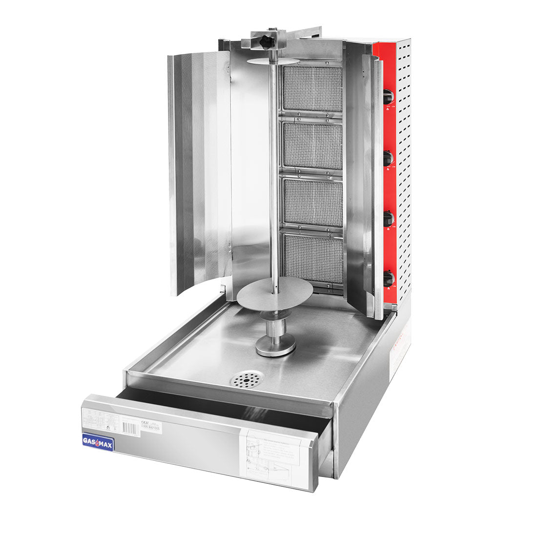 GasMax Semi-automatic 4 Burner NG Kebab Machine KB-4