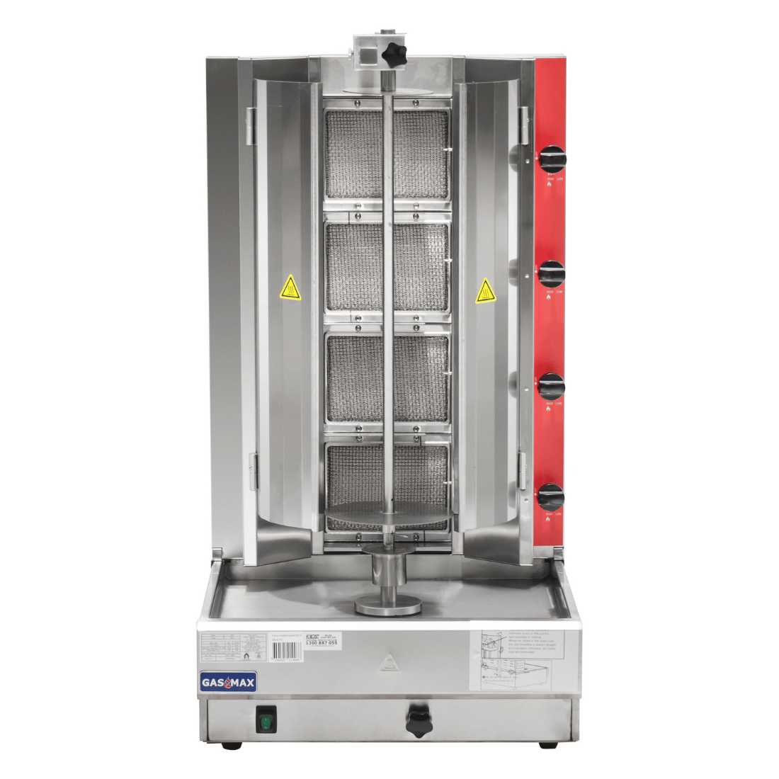Gasmax Semi-automatic 4 Burner LPG Kebab Machine - KB-4LPG