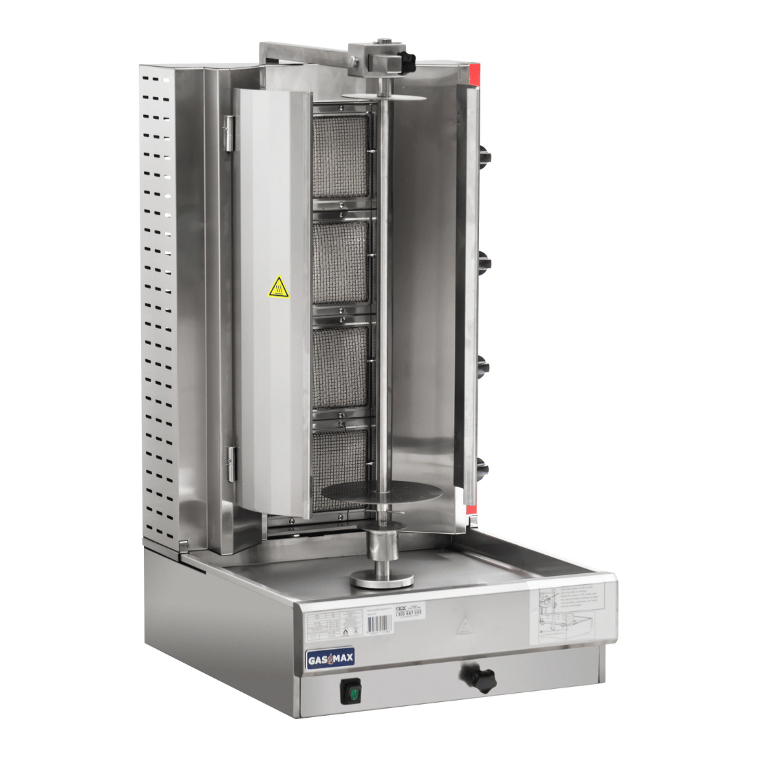 Gasmax Semi-automatic 4 Burner LPG Kebab Machine - KB-4LPG