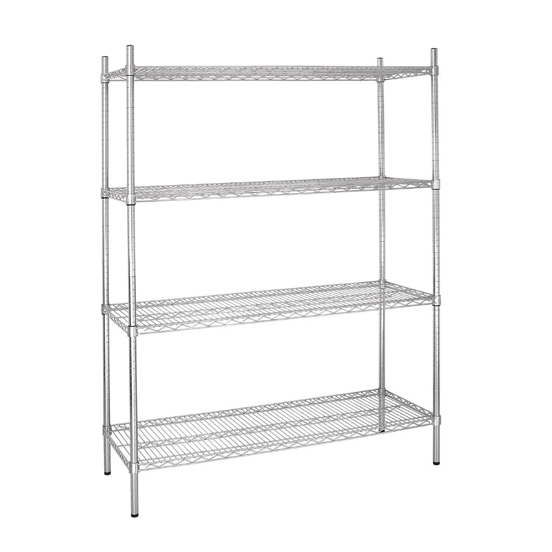 Vogue Flat Pack 4 Shelf Unit - 1525x460x1840mm L929