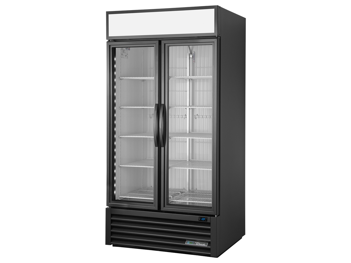 True Refrigeration Upright Retail Merchandiser Freezer 2 Full Glass Swing Doors - GDM-35F-HC-TSL01