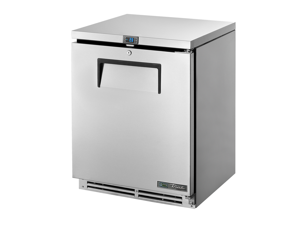 True Refrigeration Undercounter Foodservice Freezer, 1 Solid Swing Door-TUC-24F-HC