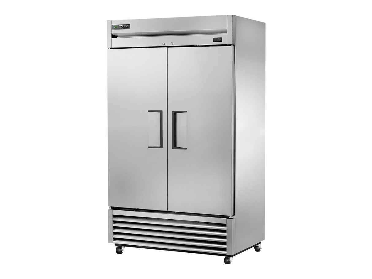 True Refrigeration Upright Foodservice Freezer 2 Full Solid Swing Doors - T-43F-HC