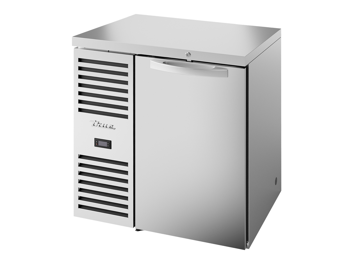 True Refrigeration Bar Refrigerator Stainless Steel Ext 1 Solid Swing Door - TBR32-RISZ1-L-S-S-2